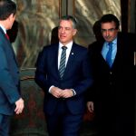 El lehendakari, Iñigo Urkullu, a su salida del Tribunal Supremo