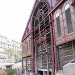 Imagen actual del Mercado de Sant Antoni, todavía en obras