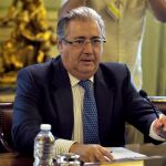 El ministro del Interior, Juan Ignacio Zoido, durante la reunión con los delegados del Gobierno para informarles de las medidas de refuerzo del nivel de alerta 4 antiterrorista