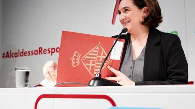 La alcaldesa de Barcelona, Ada Colau, el pasado día 22
