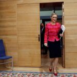 Cristina Cifuentes el día de su renuncia/Efe