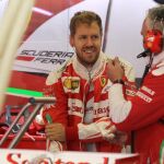 El alemán Sebastián Vettel, de Ferrari