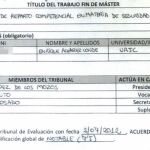 Fragmento del Acto del Trabajo Fin de Máster