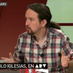Pablo Iglesias, durante su intervención en “Al Rjo Vivo”, en La Sexta