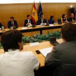 Un momento de la reunión del pacto antiterrorista