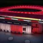 El nuevo estadio del Atlético de Madrid será un espectáculo de luz