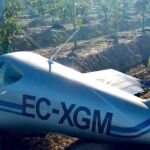 La avioneta se ha estrellado en una finca de subtropicales