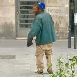 En la imagen, el detenido por la violación