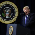 Donald Trump, ayer en la Casa Blanca