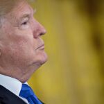 El presidente estadounidense, Donald Trump, ayer