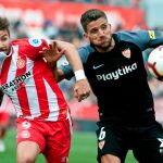El portugués Carriço y el delantero del Girona Portu / Foto: Efe