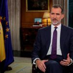 Felipe VI durante el discurso de Nochebuena