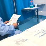 Paciente leyendo | Imagen cedida