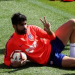 Diego Costa, durante un entrenamiento esta semana