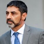 Josep Lluís Trapero a su llegada hoy a la Audiencia Nacional. Cipriano Pastrano.