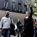 La alcaldesa de Berga, Montse Venturós (CUP), ha abandonado el juzgado hacia las 12.00 horas del mediodía