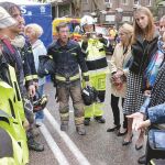La alcaldesa agradeció ayer, tras ser hallado el cuerpo del segundo desaparecido en el derrumbe de Chamberí, la enorme e importante labor de los bomberos en los trabajos de desescombro del edificio, clave en la prevención de mayores pérdidas