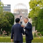 Barack Obama y Shinzo Abe el pasado mes de mayo en Hiroshima