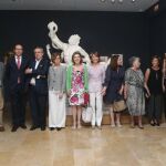 María José Salgueiro encabezó la delegación de autoridades presentes en esta muestra en el Museo Nacional de Escultura