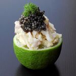 Kimchi de ahumados y caviar