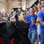Tradicional Pinochada en la localidad soriana de Vinuesa