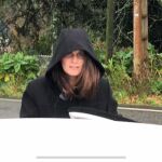 Rosario Rodríguez, mujer de Abuín, al finalizar el registro de su vivienda