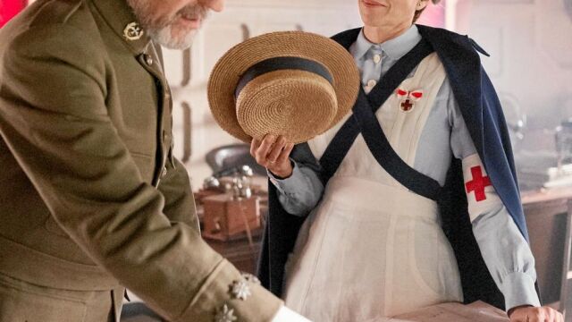José Sacristán y Alicia Borrachero en una de las escenas de la producción