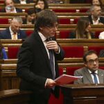 El presidente de la Generalitat, Carles Puigdemont
