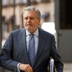 El ministro de Educación, Cultura y Deporte, Íñigo Méndez de Vigo, a su llegada al Congreso de los Diputados