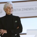 Glenn Close, ayer, en el festival