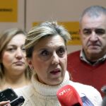 La delegada del Gobierno en Castilla y León, María José Salgueiro, comparece para informar del episodio de nevadas en la Comunidad y sus consecuencias en las carreteras