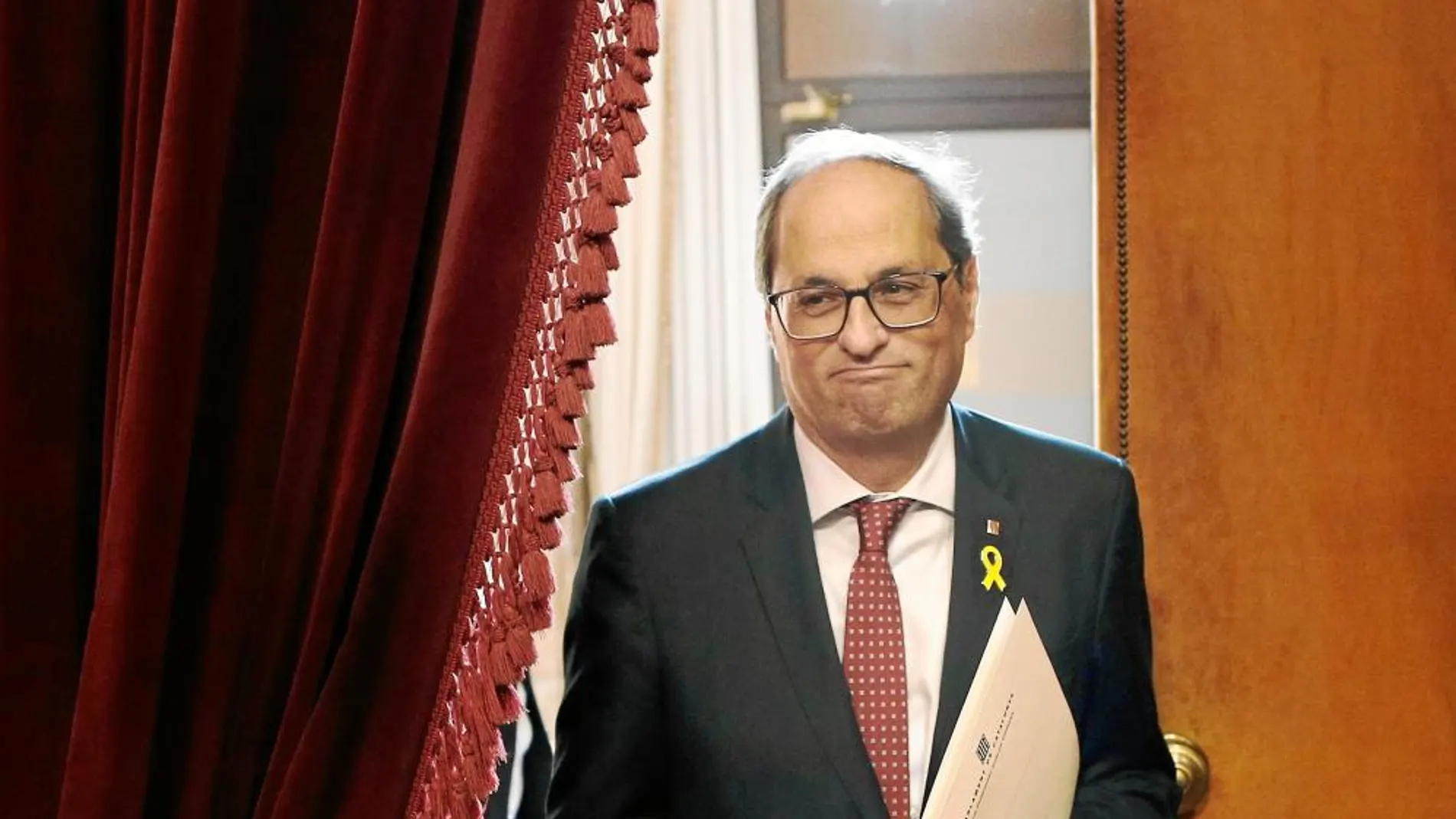 Torra, esta semana en una de sus intervenciones en el Parlament