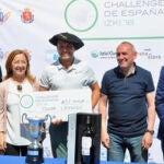 Oscar Lengden, en la foto final de campeón