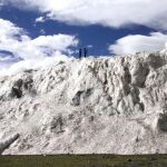 El inmenso bloque de hielo tras el derrumbe