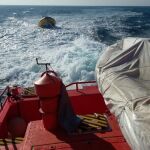 Imagen de un rescate de Salvamento Marítimo