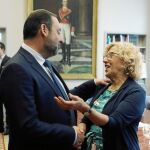 Ábalos y Carmena tras dar «luz verde» al plan Madrid Nuevo Norte