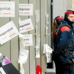 Una protesta reciente del cuepro policial catalán, que pide más efectivos y que podría promover una oleada de bajas para sumarse al paro del 12-D»