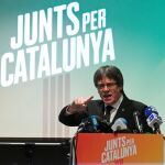 Carles Puigdemont , el pasado sábado en Oostkamp, Bélgica