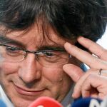 El expresidente de la Generalitat y candidato de Junts per Catalunya, Carles Puigdemont