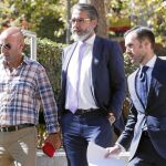 Borja Guitiérrez, ayer, tras declarar ante el juez de la Audiencia Nacional