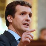 El presidente del Partido Popular, Pablo Casado. EFE/J.P.Gandul