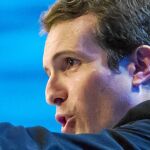 Pablo Casado telefoneó ayer al Rey Felipe VI para ponerse a su servicio tras su elección como presidente nacional del PP. Foto: Alberto R. Roldán