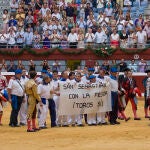 Los toreros reivindican la Fiesta tras finalizar el, hasta la fecha, último festejo en Illumbe