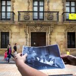 1997-2017. Balcón del Ayuntamiento de Ermua en la plaza donde se celebró la multitudinaria manifestación de repulsa por el asesinato
