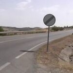 Carretera A-406, donde el hombre tuvo el golpe de calor