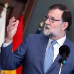 El presidente del Gobierno, Mariano Rajoy, durante su intervención, en Las Palmas de Gran Canaria/Efe