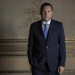 Héctor Sánchez Barba, antes de la entrevista en la Casa de América