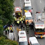 Accidente de coche en el paseo de Santa María de la Cabeza
