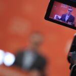 El vicesecretario general de Ciudadanos (C's), José Manuel Villegas, durante la rueda de prensa que ha ofrecido esta mañana para analizar la actualidad política.