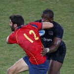 Javier Carrio durante el encuentro contrA kENIA